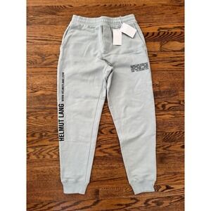 NWT Helmut Lang Logo Iceberg Blue Jogger Sweatpants - Small
